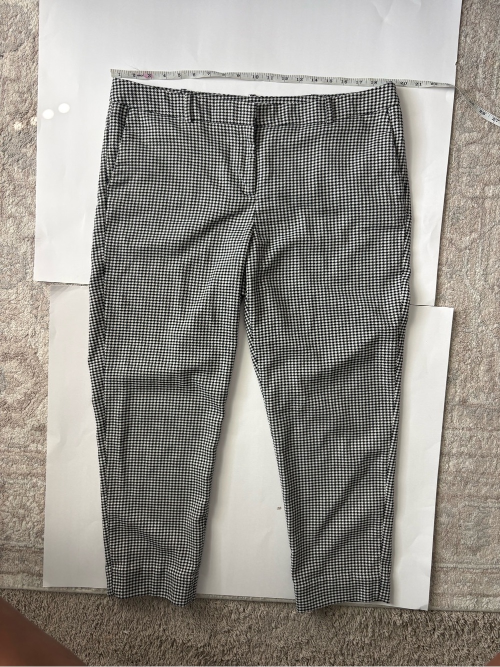 Liz Claiborne Black and White Check Chinos
